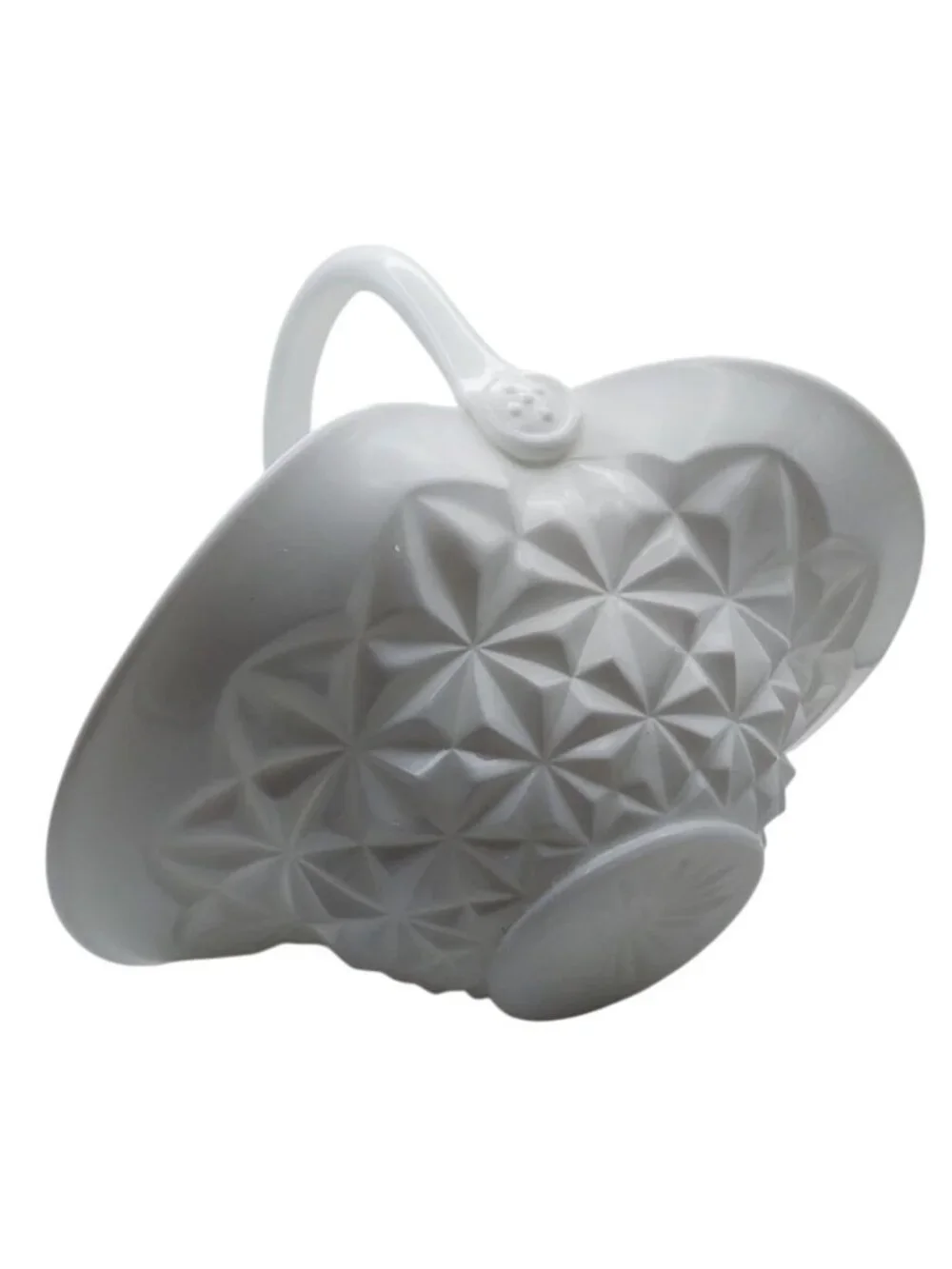 Tiffin Franciscan Williamsburg Milk Glass Basket 10